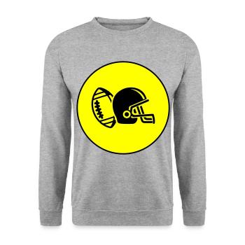 Casque de football - Sweat-shirt Unisexe - gris chiné - Devant - Alina (178cm) & Michal (187cm)