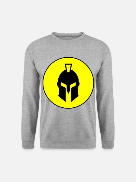 Spartan Helmet - Unisex Sweatshirt - salt & pepper
