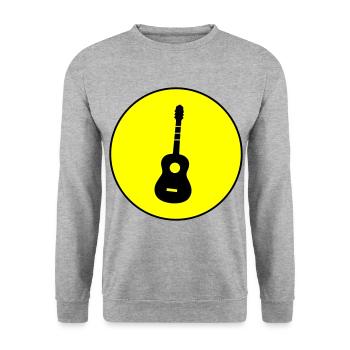 Guitar Acoustics - Unisex Sweatshirt - salt & pepper - Front - Alina (178cm) & Michal (187cm)