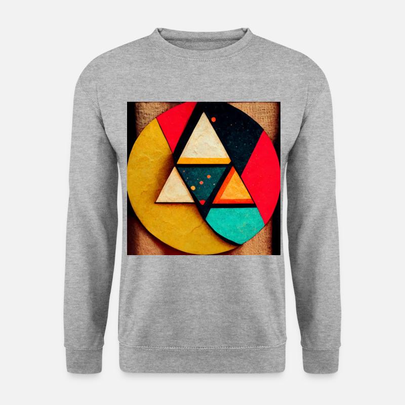Comic Pop Art - Unisex Pullover - Weißgrau meliert