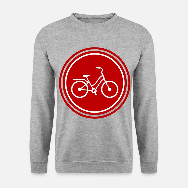 Fahrrad Icon - Unisex Pullover - Weißgrau meliert