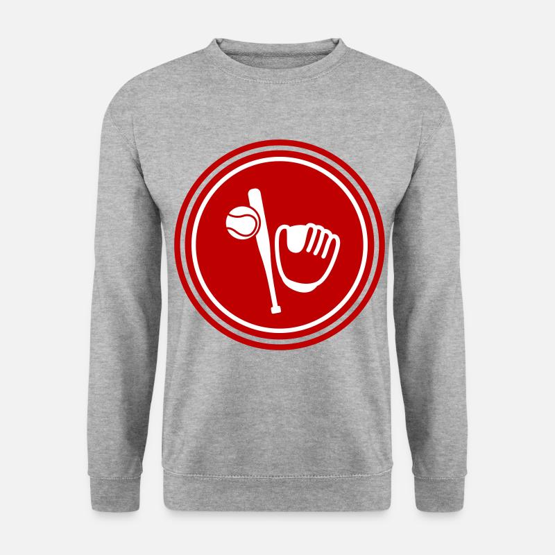 Baseball sport - Unisex Pullover - Weißgrau meliert