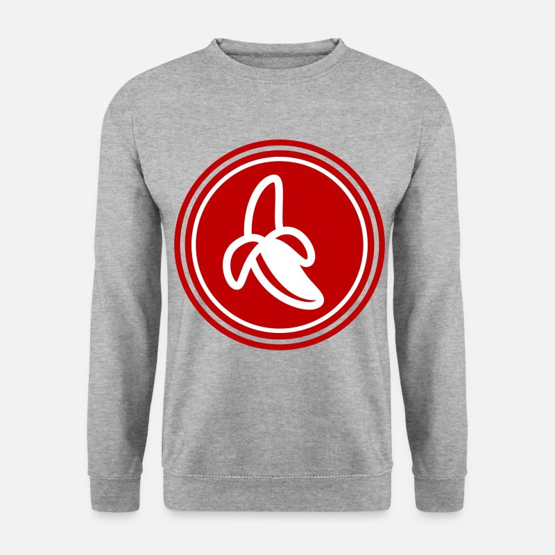 Banane symbol - Unisex Pullover - Weißgrau meliert