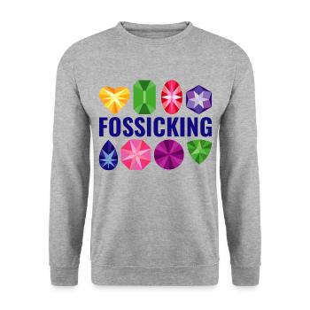 Collecte de roches Géologie Rock hound Fossicking - Sweat-shirt Unisexe - gris chiné - Devant - Alina (178cm) & Michal (187cm)