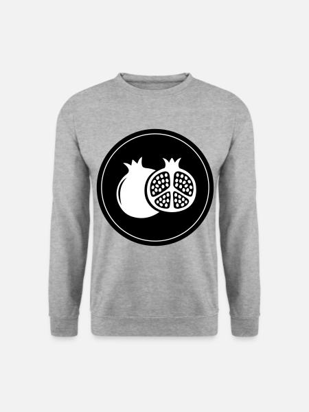 Pomegranate icon - Unisex Sweatshirt - salt & pepper