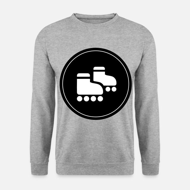 Inline skates sport - Unisex Pullover - Weißgrau meliert