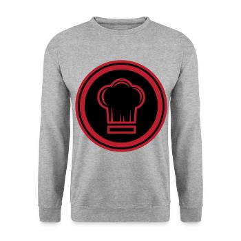 Chef's Hat Chef - Unisex Sweatshirt - salt & pepper - Front - Alina (178cm) & Michal (187cm)