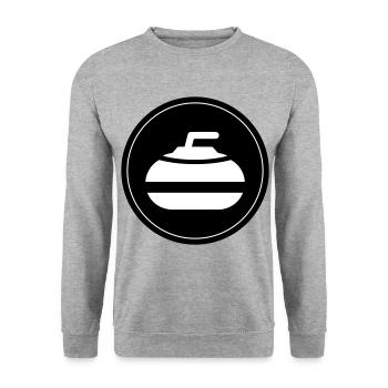 Cercle sportif de curling - Sweat-shirt Unisexe - gris chiné - Devant - Alina (178cm) & Michal (187cm)