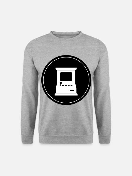 Arcade Retro Gamer Circle - Unisex Sweatshirt - salt & pepper