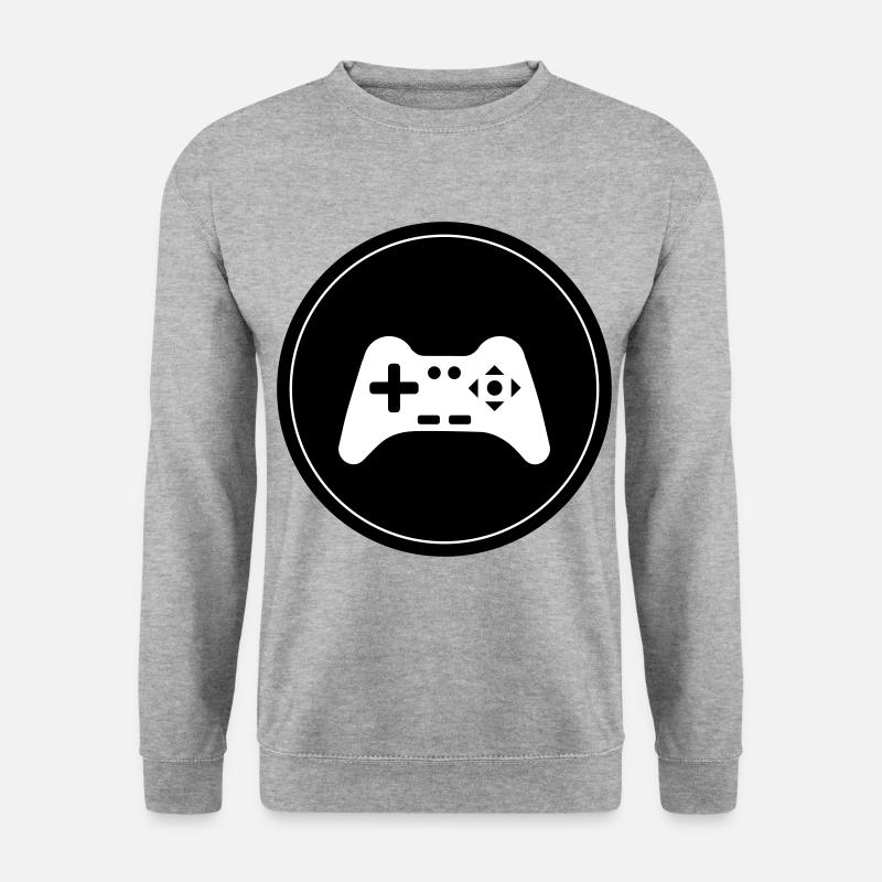 Gamepad Symbol Controller Circle - Unisex Sweatshirt - salt & pepper