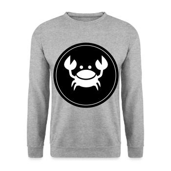 Crustacean Circle - Unisex Sweatshirt - salt & pepper - Front - Alina (178cm) & Michal (187cm)