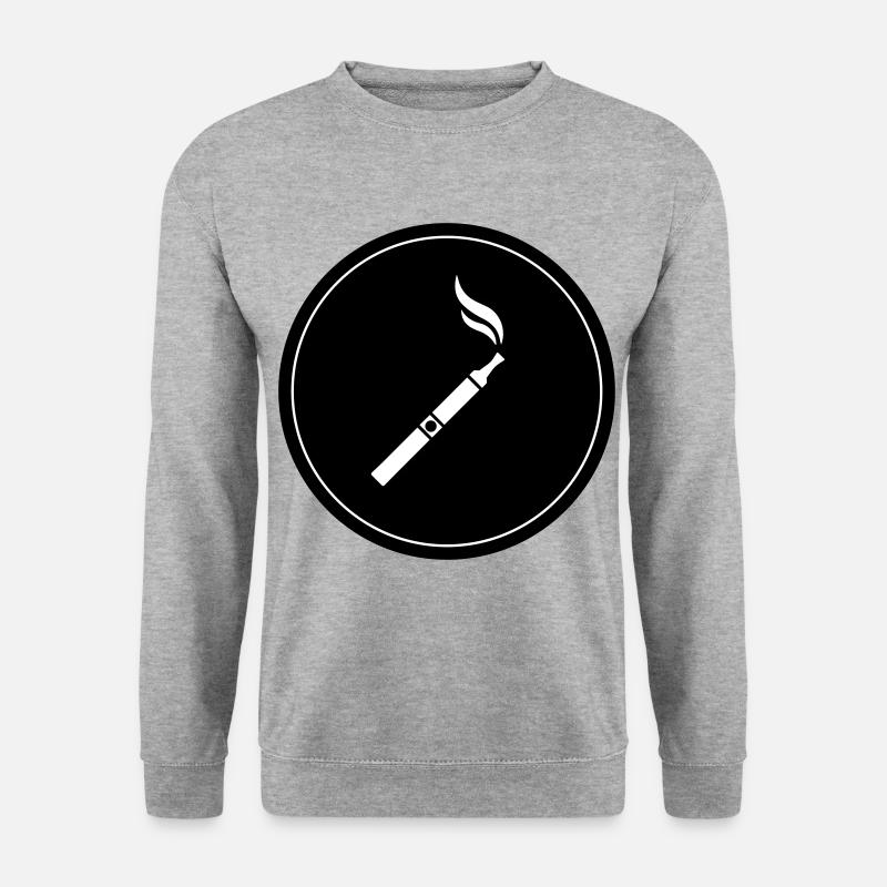E-Zigarette Silhouette - Unisex Pullover - Weißgrau meliert