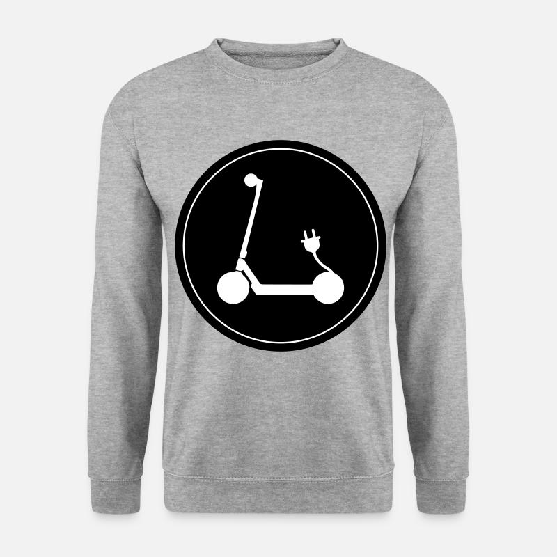 E-roller Icon - Unisex Pullover - Weißgrau meliert