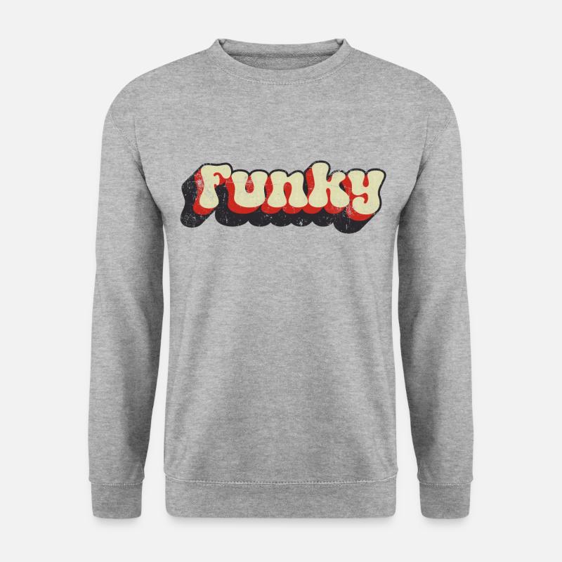 Funky - Unisex Pullover - Weißgrau meliert