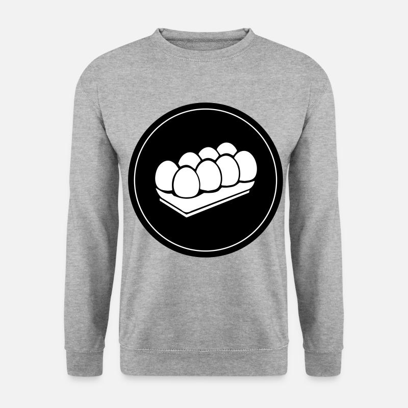 Eier symbol - Unisex Pullover - Weißgrau meliert