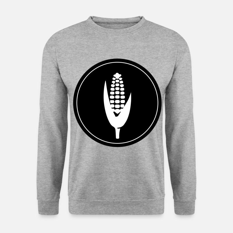 Mais symbol - Unisex Pullover - Weißgrau meliert