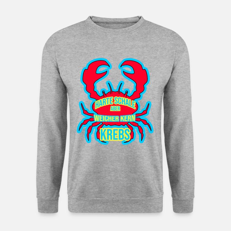 Sternzeichen Krebs - Unisex Pullover - Weißgrau meliert