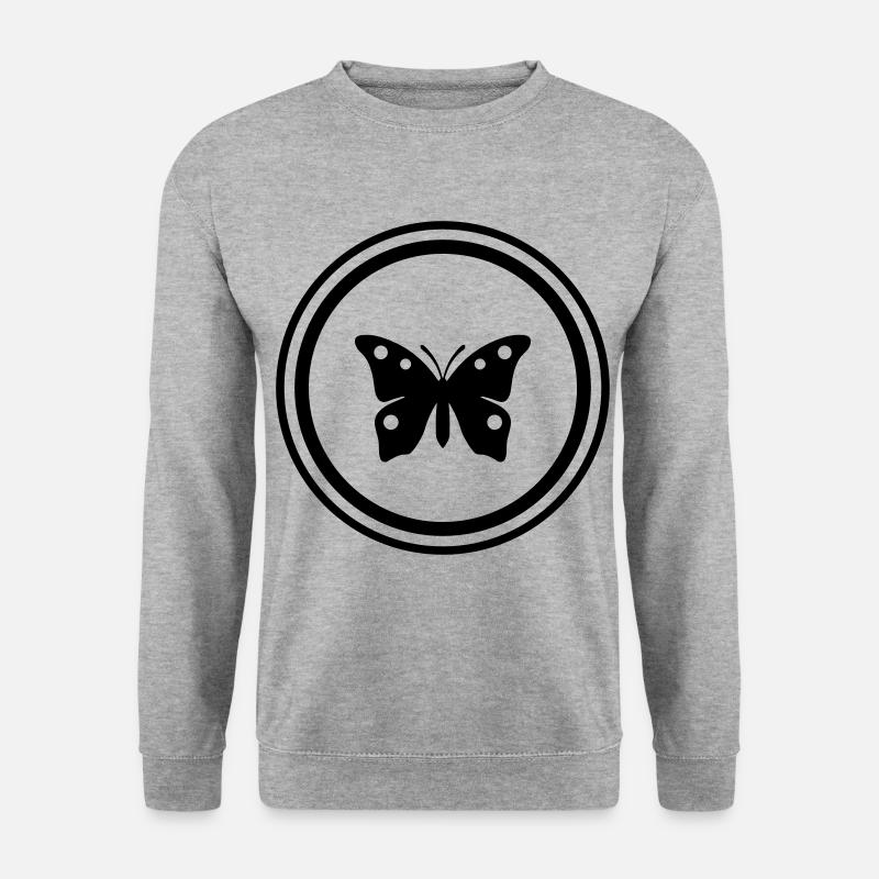 Butterfly Symbol - Unisex Sweatshirt - salt & pepper