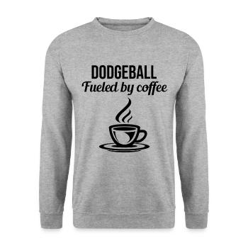 Dodgeball Player Coach Team Sports Coffee Funny - Unisex Sweatshirt - salt & pepper - Front - Alina (178cm) & Michal (187cm)
