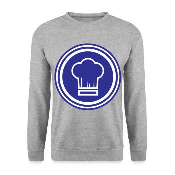 Chef's hat Chef - Unisex Sweatshirt - salt & pepper - Front - Alina (178cm) & Michal (187cm)