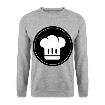 Chef's hat Chef - Unisex Sweatshirt - salt & pepper - Front - Alina (178cm) & Michal (187cm)