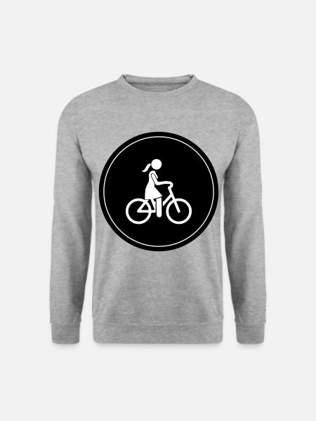 Cycling Bike Icon - Unisex Sweatshirt - salt & pepper