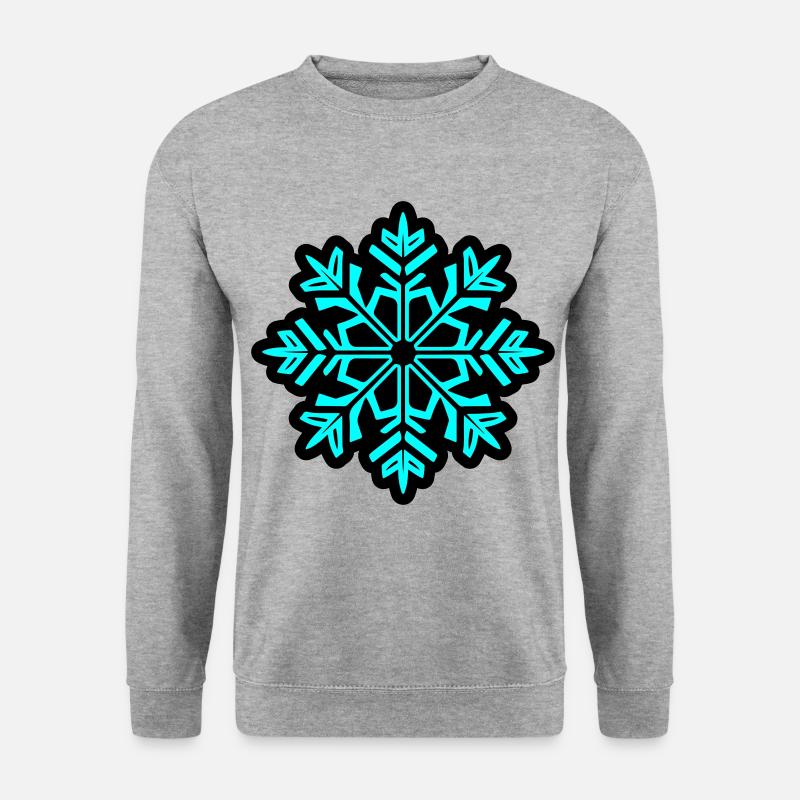 Snowflake Snow Icon - Unisex Sweatshirt - salt & pepper