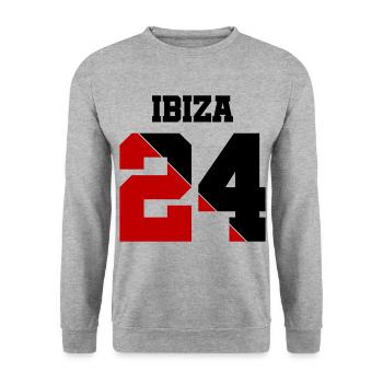 Ibiza 24 - Sweat-shirt Unisexe - gris chiné - Devant - Alina (178cm) & Michal (187cm)