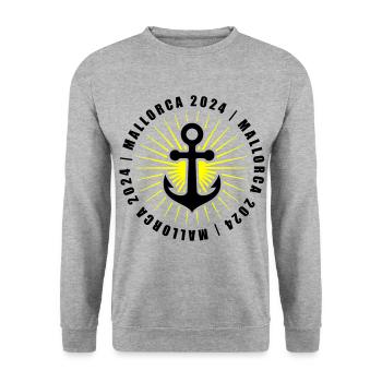 Mallorca 2024 holiday - Unisex Sweatshirt - salt & pepper - Front - Alina (178cm) & Michal (187cm)