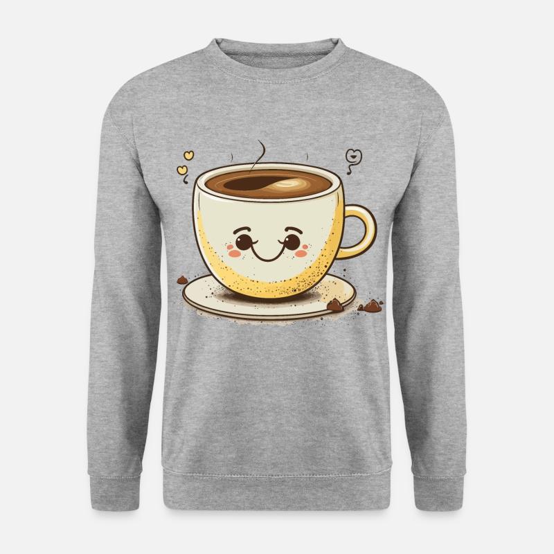 Munter werden - Unisex Pullover - Weißgrau meliert