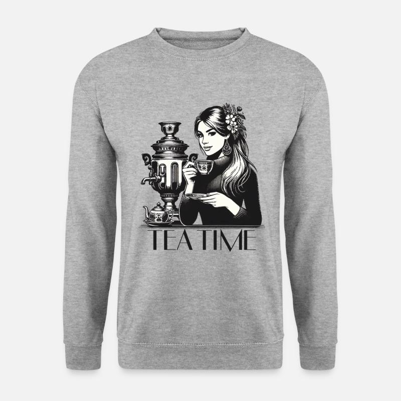Samovar Tea Time Wife Gift - Unisex Sweatshirt - salt & pepper