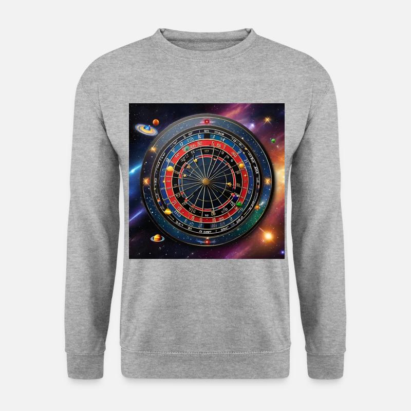 Précision astronomique - Fléchettes dans l’espace - Sweat-shirt Unisexe - gris chiné
