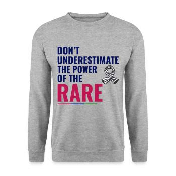 Sensibilisation aux maladies rares - Sweat-shirt Unisexe - gris chiné - Devant - Alina (178cm) & Michal (187cm)