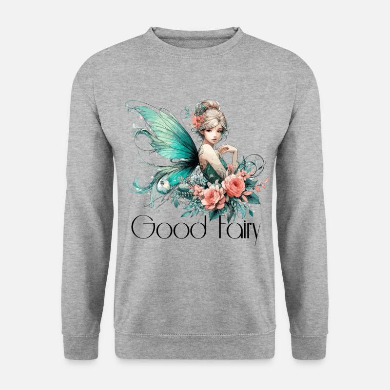 Gute Fee Geschenk - Unisex Pullover - Weißgrau meliert