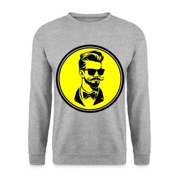 Groom Wedding Cool - Unisex Sweatshirt - salt & pepper - Front - Alina (178cm) & Michal (187cm)