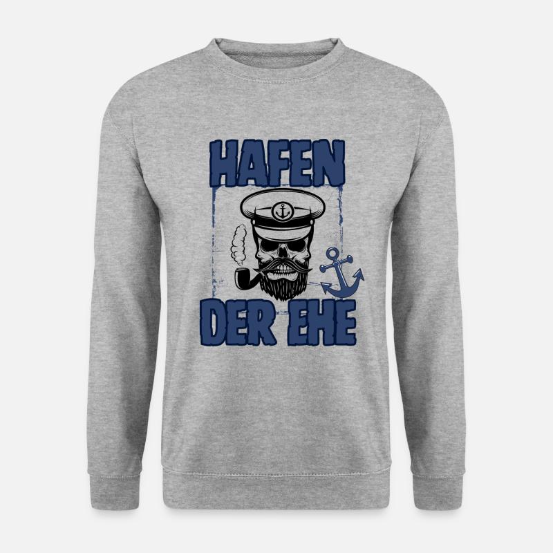 Hafen der Ehe - Unisex Pullover - Weißgrau meliert