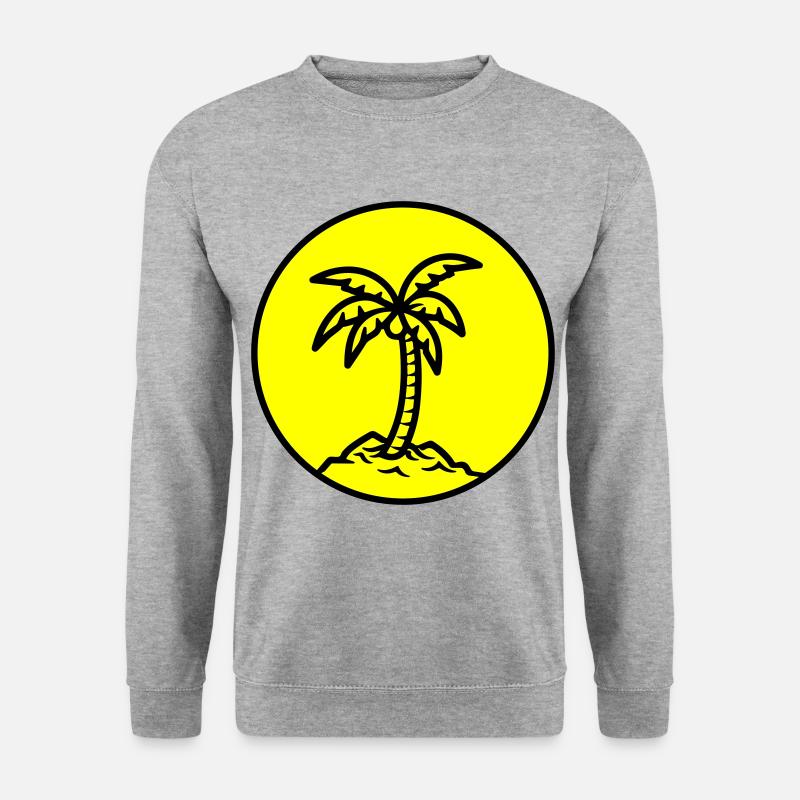 Palm Island Symbol Summer - Unisex Sweatshirt - salt & pepper