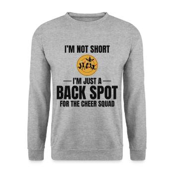 Pom-pom girl Cheerleading Girl Cheering Cheer Squad - Sweat-shirt Unisexe - gris chiné - Devant - Alina (178cm) & Michal (187cm)