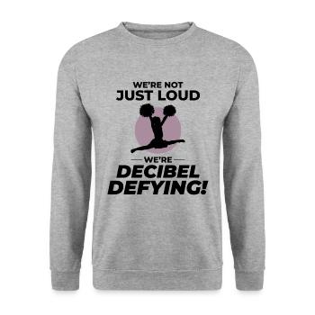 Cheerleader Cheerleading Girl Cheering Cheer Squad - Sweat-shirt Unisexe - gris chiné - Devant - Alina (178cm) & Michal (187cm)