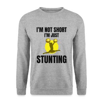 Pom-pom girl Cheerleading Girl Cheering Cheer Squad - Sweat-shirt Unisexe - gris chiné - Devant - Alina (178cm) & Michal (187cm)