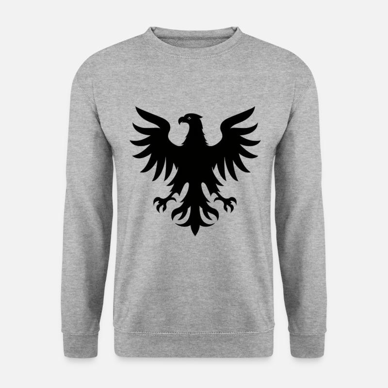 Adler Logo - Unisex Pullover - Weißgrau meliert