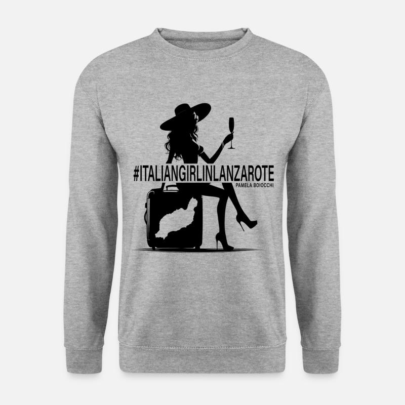 ITALIANGIRLINLANZAROTE - Unisex Pullover - Weißgrau meliert