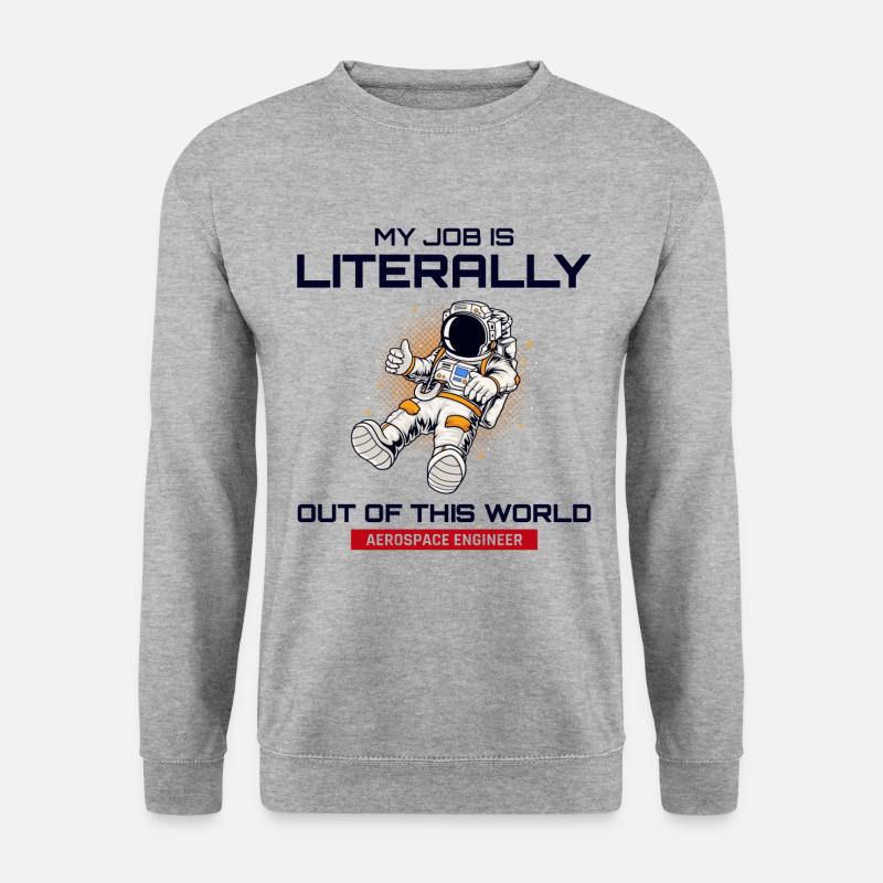 Aerospace Engineer Astronautical Rocket Scientist - Unisex Sweatshirt - salt & pepper