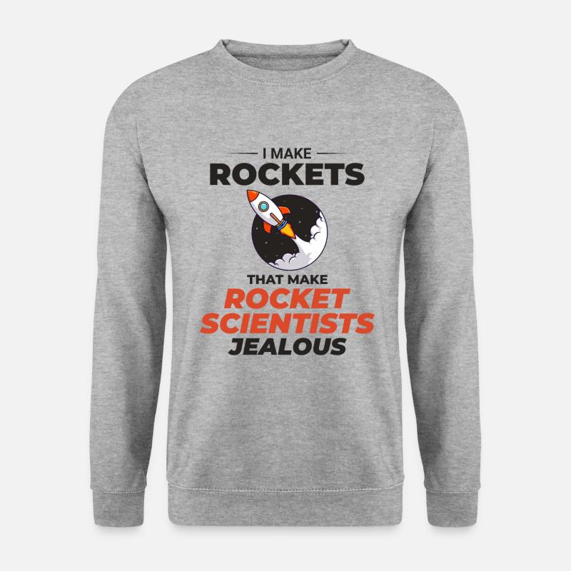 Aerospace Engineer Astronautical Rocket Scientist - Unisex Sweatshirt - salt & pepper