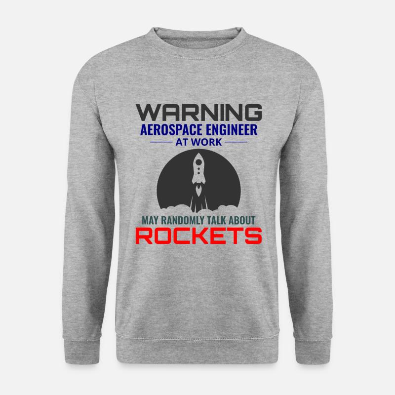 Aerospace Engineer Astronautical Rocket Scientist - Unisex Sweatshirt - salt & pepper