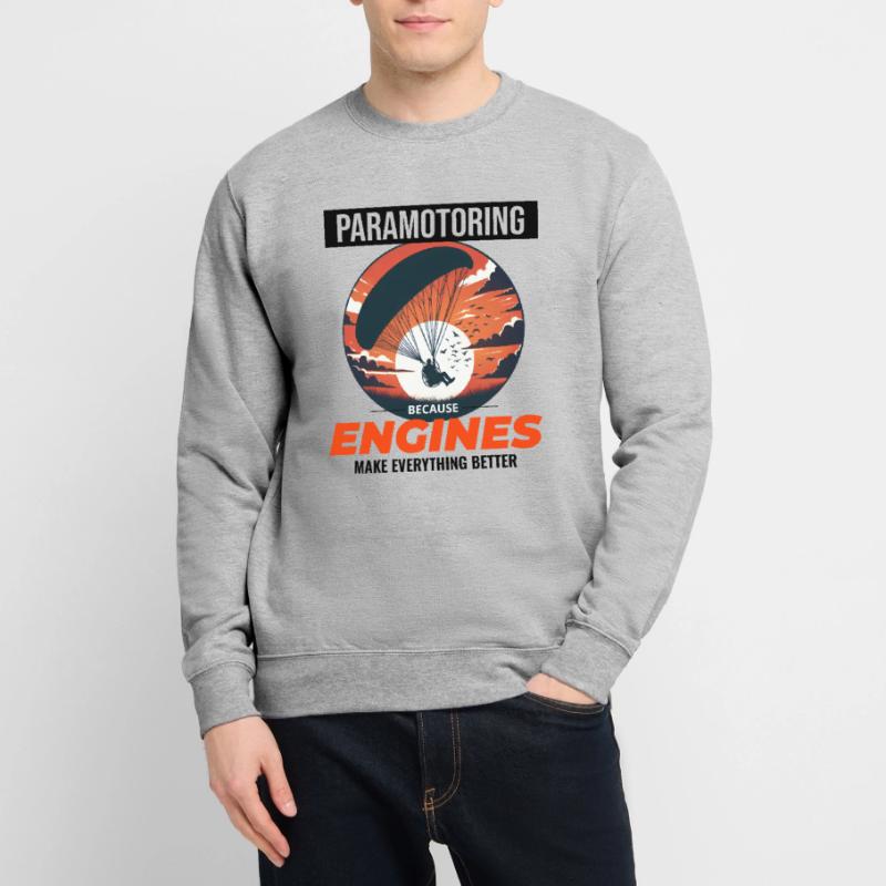 Paramotor Pilot Paramotoring Powered Paraglider Unisex Sweatshirt