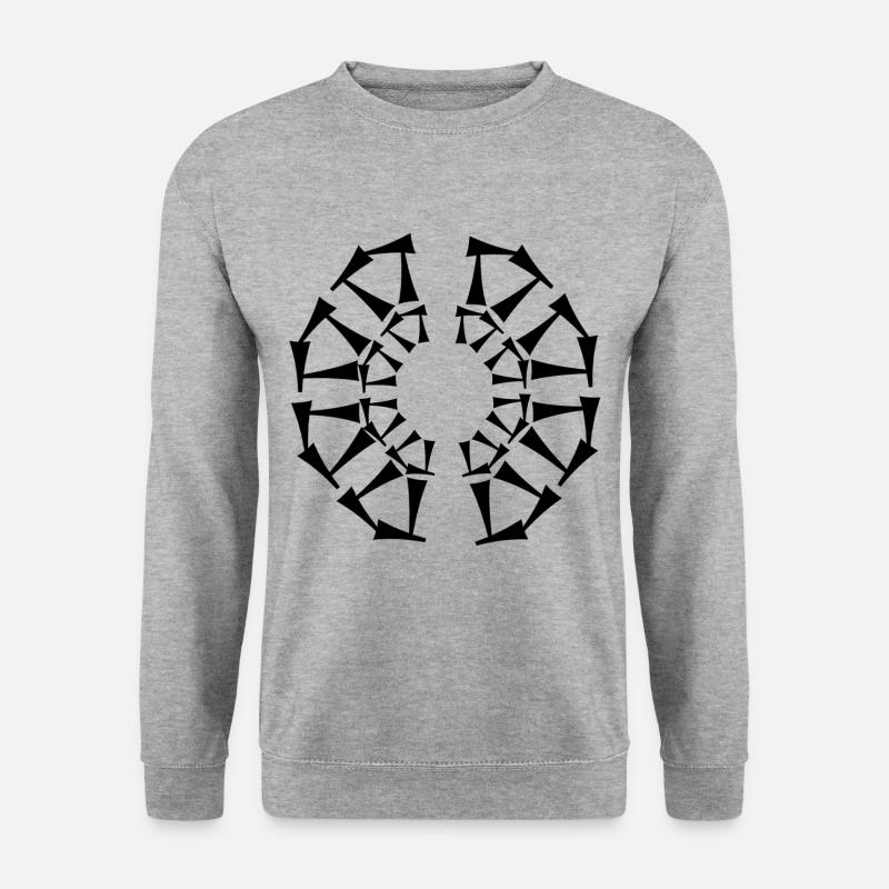 Tri-Circular design - Unisex Sweatshirt - salt & pepper
