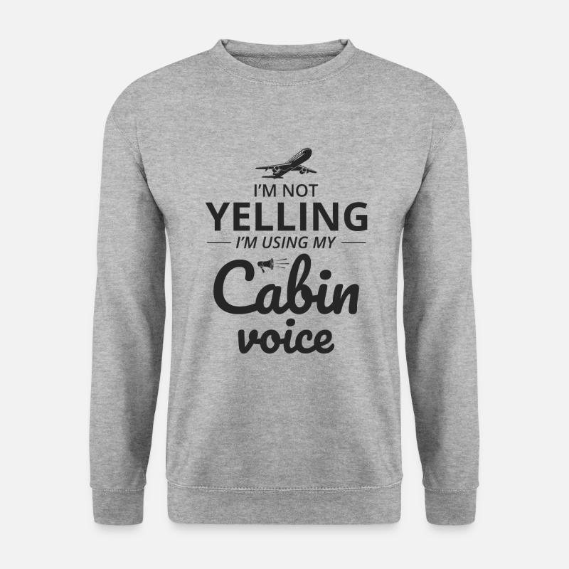 Flugbegleiter Flugpersonal - Unisex Pullover - Weißgrau meliert