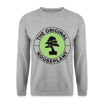 Japanischer Bonsai Gärtner Baum Sammler Gartenarbeit - Unisex Pullover - Weißgrau meliert - Vorne - Alina (178cm) & Michal (187cm)