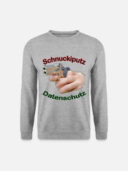 Damenpistole Datenschutz Triggern - Unisex Pullover - Weißgrau meliert
